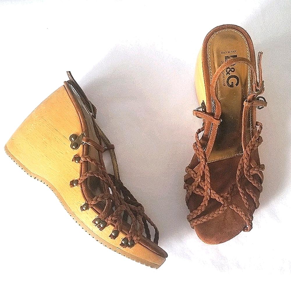 Dolce & Gabbana Brown Ankle Strap Sandals